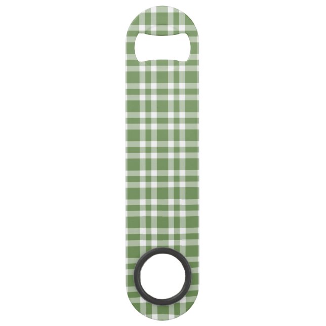 Green White Plaid Pattern (Front)