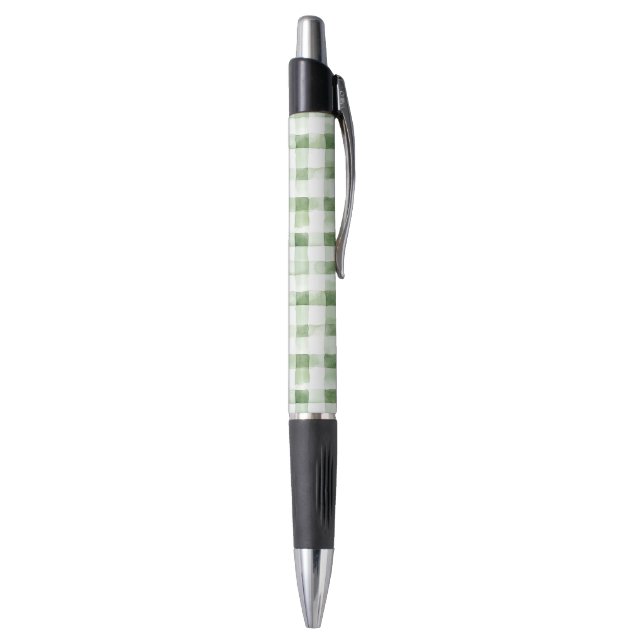 Green White Plaid Stripes (Bottom (Vertical))