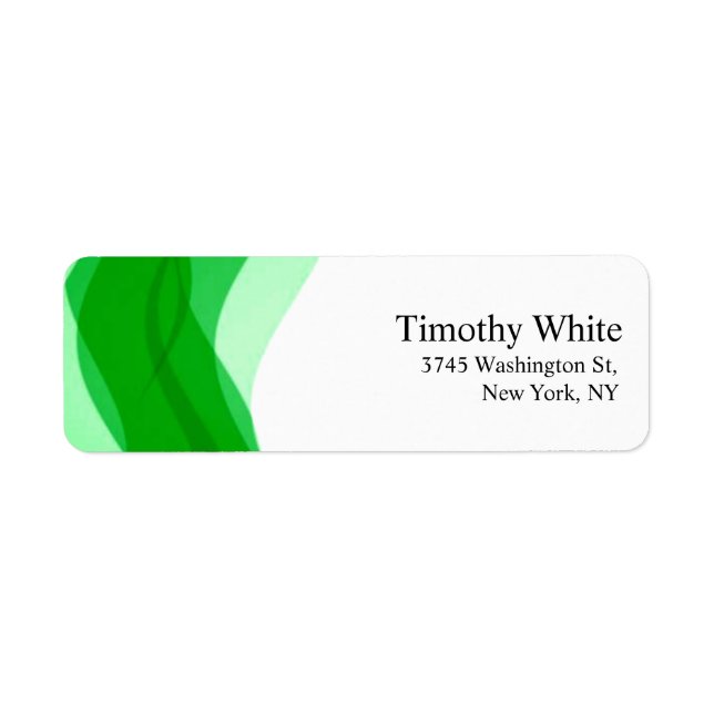 Green & White Plain Elegant Minimalist Modern (Front)