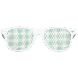 Green White Polka Dots Retro Sunglasses