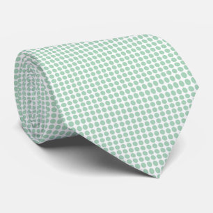 Green White Polka Dots Tie