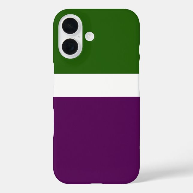 Green White Purple Plain Colour Block Design  Case-Mate iPhone Case (Back)