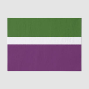 Green White Purple Plain Colour Block Design Tissue Paper