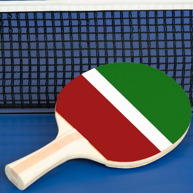 Green White Red Colour Block Style Design  Ping Pong Paddle (Creator Uploaded)