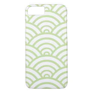 Green & White Scallop Pattern Case-Mate iPhone Case
