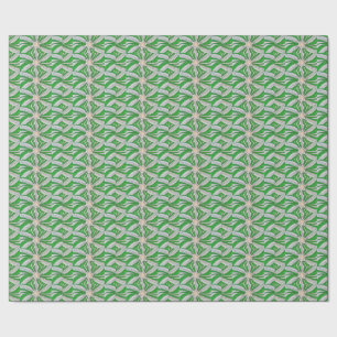 Green White Star Drawing, Art by Kids :) Wrapping Paper