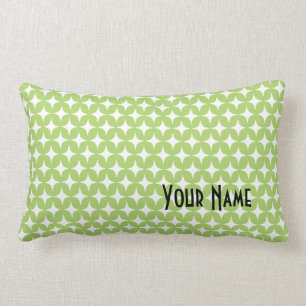 Green White Star Pillow
