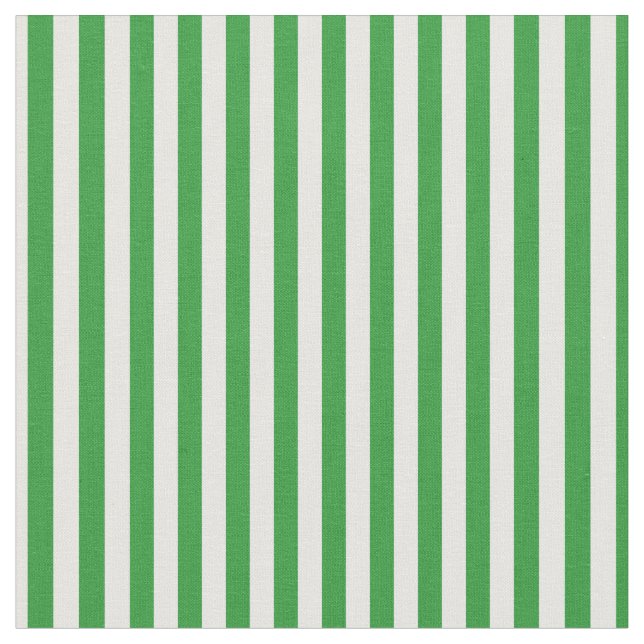 Green & White Stripes Fabric (Close Up)