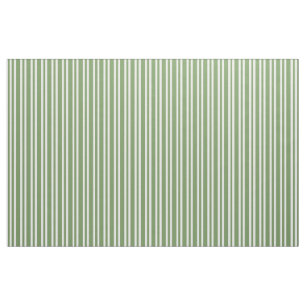 Green White Stripes Pattern Fabric