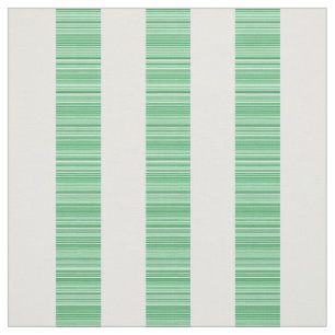 Green White Vertical Modern Stripes Fabric