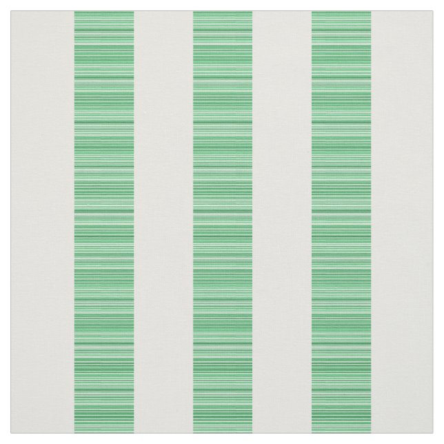 Green White Vertical Modern Stripes Fabric (Swatch)