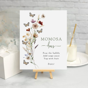 Green Wildflower Momosa Bar Poster