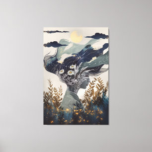 Green Witch Canvas Print