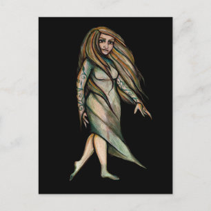 Green Witch Goddess Art Proud Paganism Art         Postcard