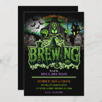 Green Witch Graveyard Brewing Halloween Party
