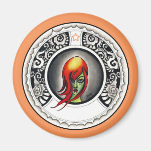 Green Witch Magnet
