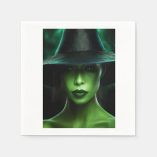 Green witch napkin
