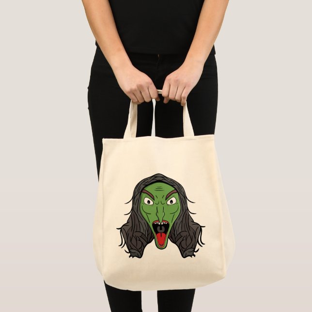 Green Witch Snarl Tote Bag (Front (Product))