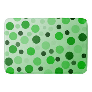 Green With Envy Polka Dots, Bath Mat