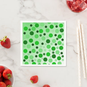 Green With Envy Polka Dots, Napkin