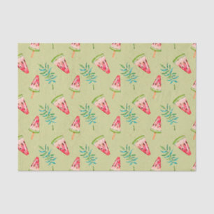 Green with WaterMelon Pattern Tissue Paper