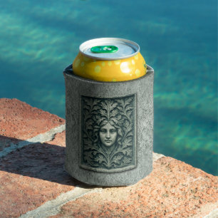 Green Woman - Stone Can Cooler