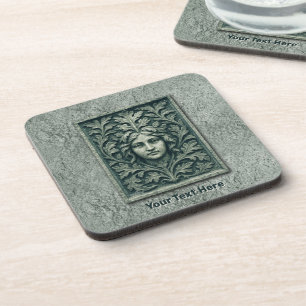 Green Woman - Stone Coaster