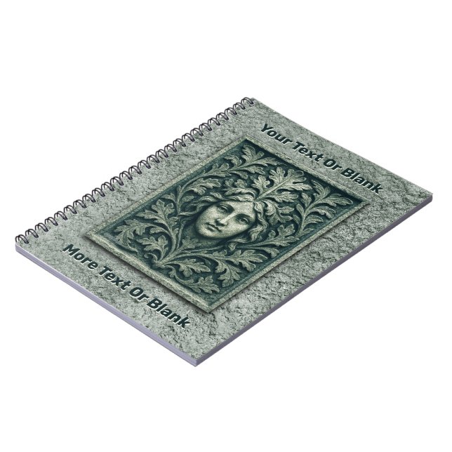 Green Woman - Stone Notebook (Left Side)