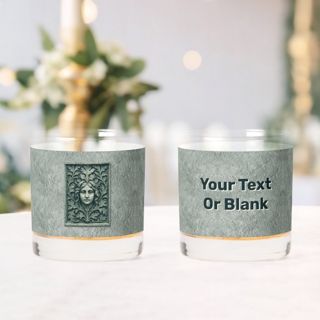 Green Woman - Stone Whiskey Glass (Insitu (Wedding))