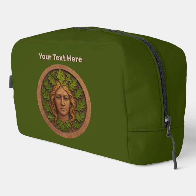 Green Woman - Wood Dopp Kit (Right Corner)