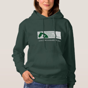 Green women's sweatshirt with Adk EAP logo
