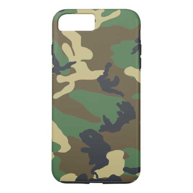 Green Woodland Camouflage Case-Mate iPhone Case (Back)