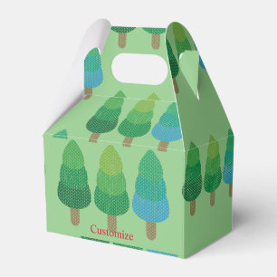 Green Woodland Trees Thunder_Cove Favour Box