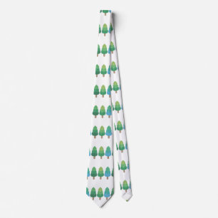 Green Woodland Trees Thunder_Cove Tie