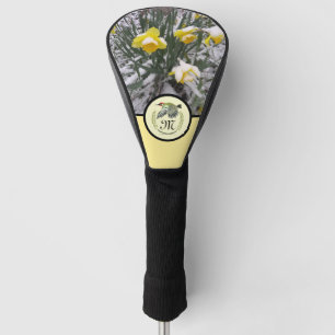 Green Woodpecker Flying Monogram Photo Golf Head Cover