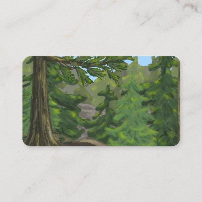 Green Woods Business Card (Front)