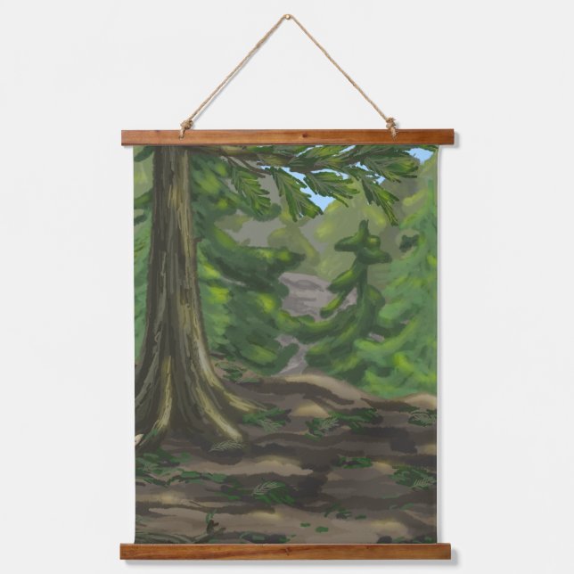 Green Woods Hanging Tapestry (Front)
