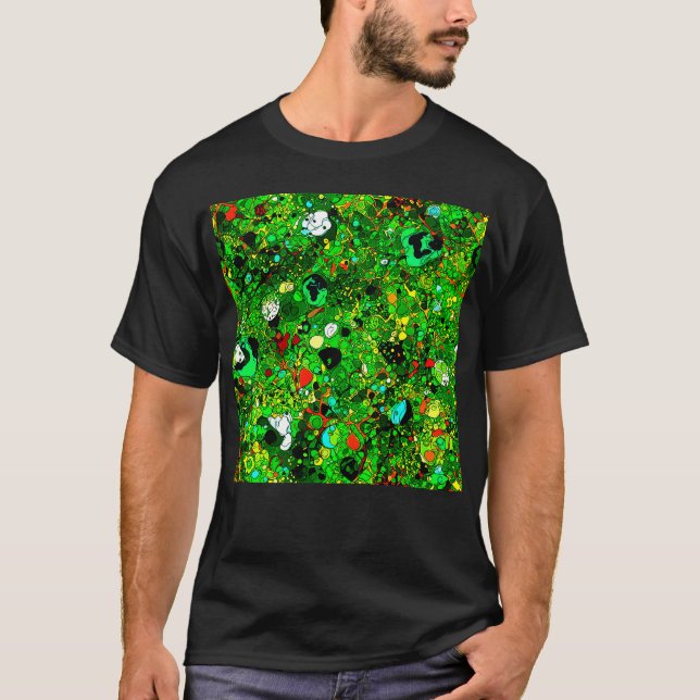 Green World Abstract 409 T-Shirt (Front)
