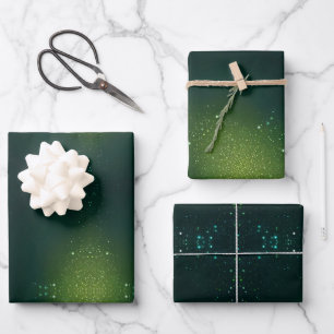 Green wrap with Sprinkles  Wrapping Paper Sheet