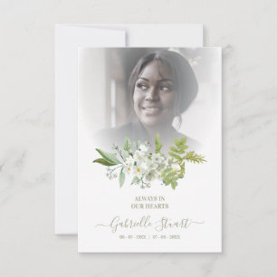 Green Wreath Photo Funeral Service Dear Ones