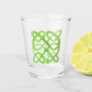 GREEN YARN CELTIC KNOT Shot Glass
