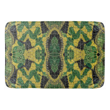 Green Yellow Alligator Crocodile Dragon Leather