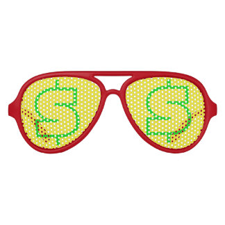 $ Green Yellow Aviator Party Shades, Red Sunglass Aviator Sunglasses