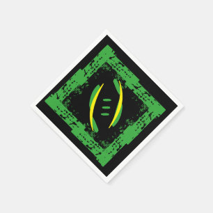 Green/Yellow/Black Coctail Napkins