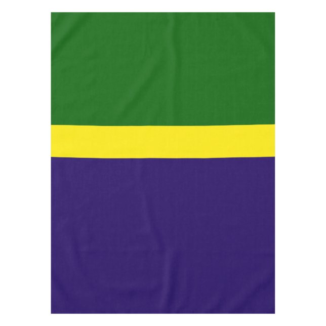 Green Yellow Blue Colour Block Style Design  Tablecloth (Front)