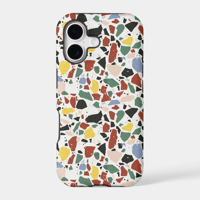 Green Yellow Brick Red and Blue Speckled Terrazzo (Back)