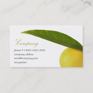 Green & Yellow Business Card