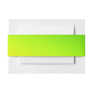Green yellow orange simple minimal.custom.add your invitation belly band