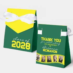 Green & Yellow Photo Collage Filmstrip Favour Box