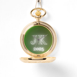 Green Yellow Pocket Watch